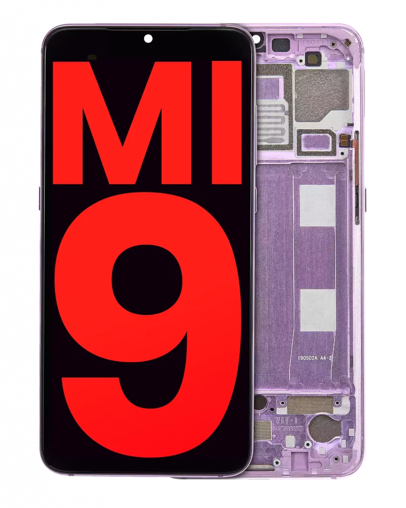 OLED Assembly With Frame For Xiaomi Mi 9 (Aftermarket Plus) (Lavender Violet)