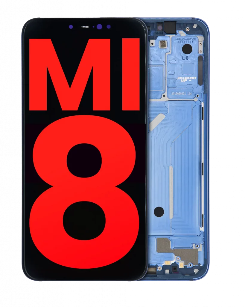 OLED Assembly With Frame For Xiaomi Mi 8 (Aftermarket Plus) (Blue)