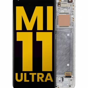 OLED Assembly With Frame For Xiaomi Mi 11 Pro / Mi 11 Ultra (Refurbished) (Ceramic White)