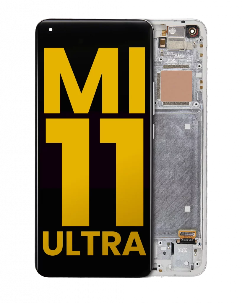 OLED Assembly With Frame For Xiaomi Mi 11 Pro / Mi 11 Ultra (Refurbished) (Ceramic White)