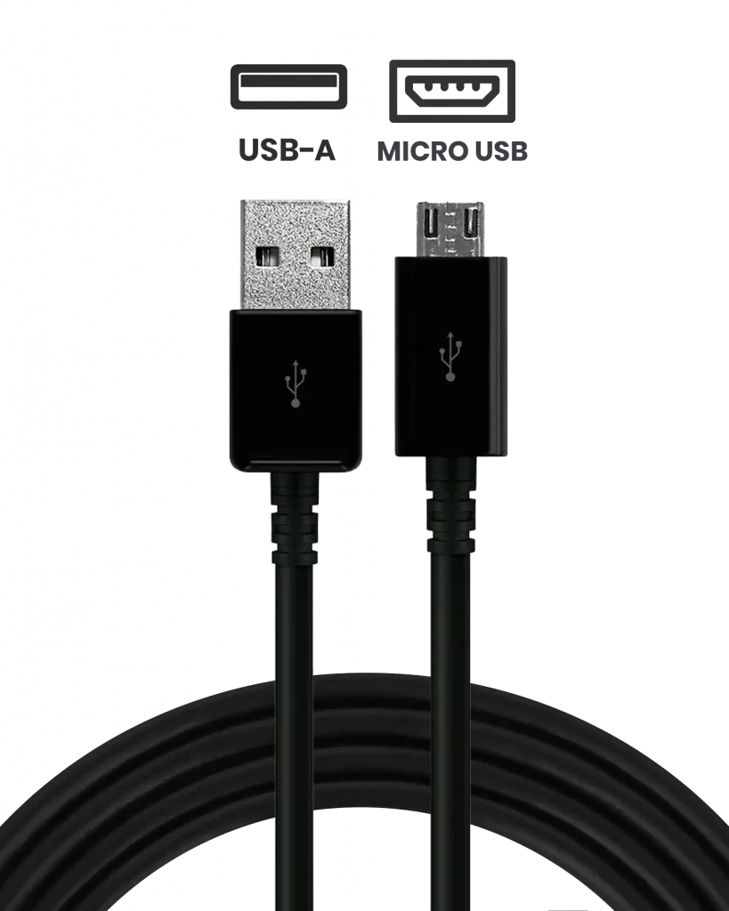 Samsung Micro USB to USB-A Charging Cable (1m, 3ft) (White) (OEM Brand New, Bulk Packaging)