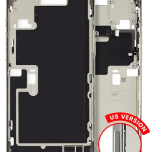 Mid-Frame Housing W/ Small Parts For iPhone 16 Pro Max (US Version) (Used OEM Pull: Grade A) (Natural Titanium)