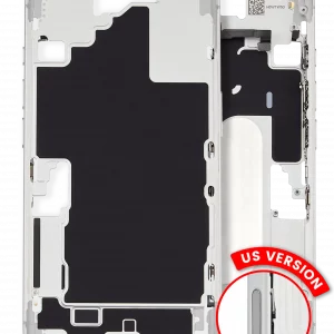 Mid-Frame Housing W/ Small Parts For iPhone 16 (US Version) (Used OEM Pull: Grade A) (White)
