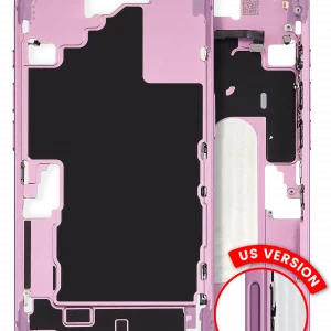 Mid-Frame Housing W/ Small Parts For iPhone 16 (US Version) (Used OEM Pull: Grade A) (Pink)