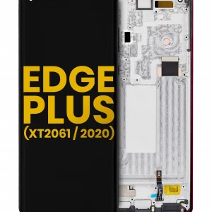 OLED Assembly With Frame For Motorola Moto Edge Plus (XT2061 / 2020) (Refurbished) (Smokey Sangria)
