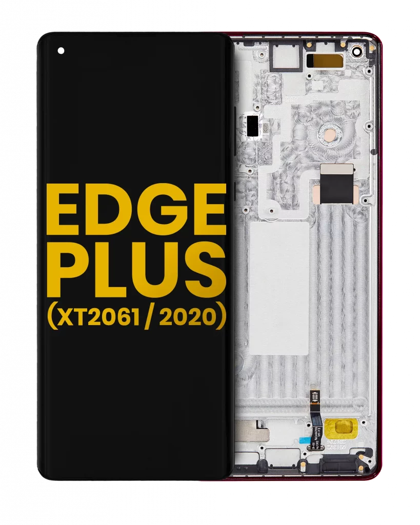 OLED Assembly With Frame For Motorola Moto Edge Plus (XT2061 / 2020) (Refurbished) (Smokey Sangria)