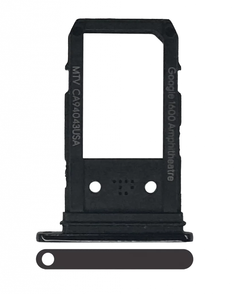 Sim Card Tray For Google Pixel 3a XL (Genuine OEM) (Just Black)