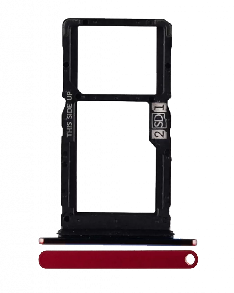 Sim Card Tray (Dual Sim) For Motorola One Hyper (XT2027-1 / 2020) (Genuine OEM) (Magenta)