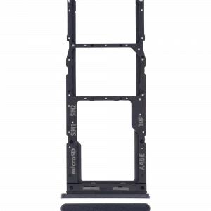 Dual Sim Card Tray For Samsung Galaxy A12 (A125 / 2020) (Black)