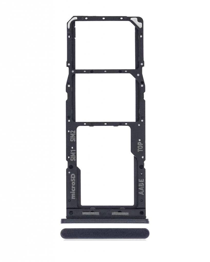 Dual Sim Card Tray For Samsung Galaxy A12 (A125 / 2020) (Black)