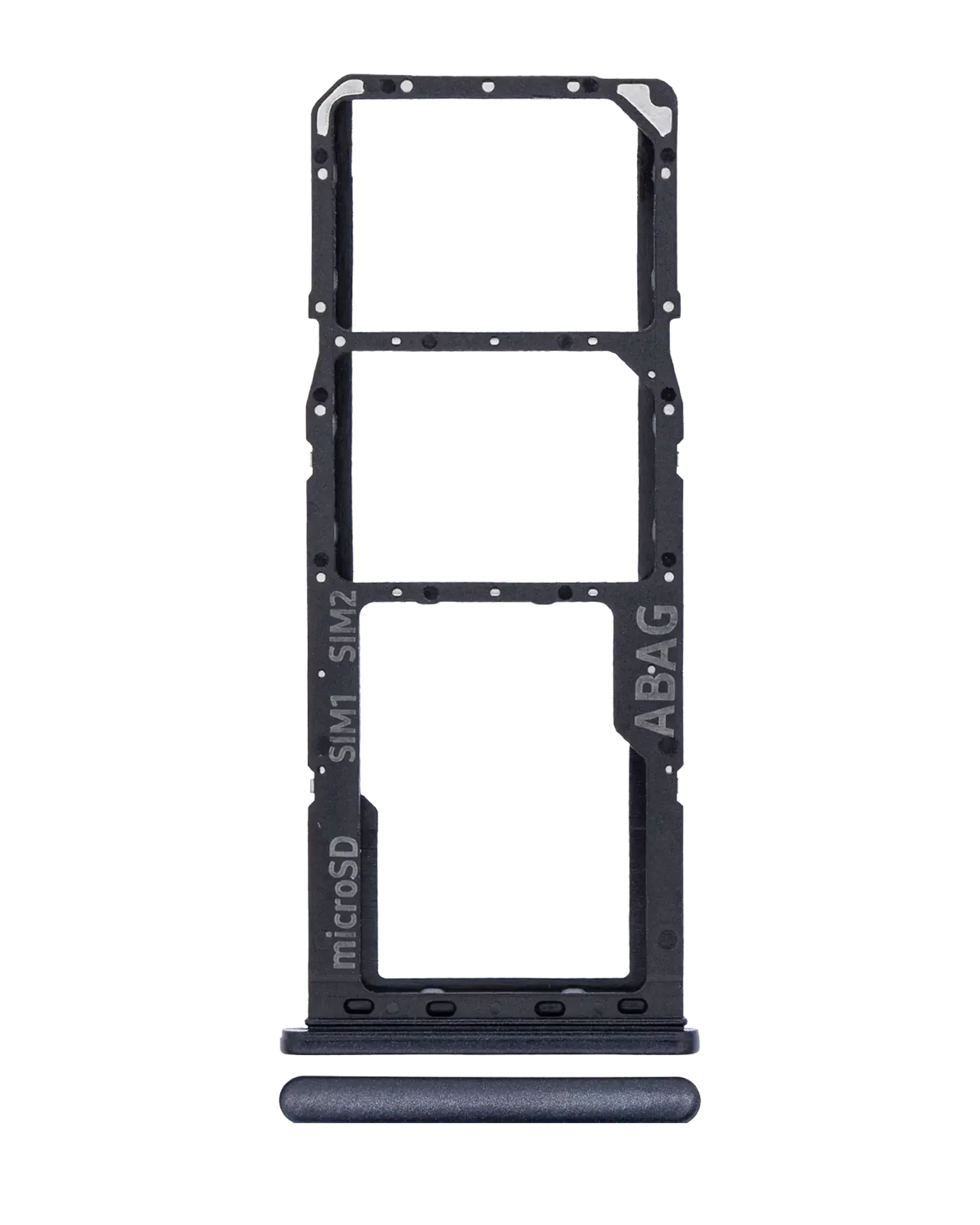 Dual Sim Card Tray For Samsung Galaxy A21S (A217 / 2020) (Black)