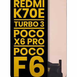 OLED Assembly Without Frame For Xiaomi Redmi K70E / Turbo 3 / Poco X6 Pro / Poco F6 (Refurbished) (All Colors)