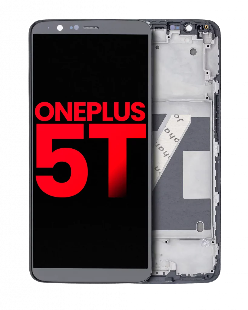 OLED Assembly With Frame For OnePlus 5T (Aftermarket Plus) (Black)