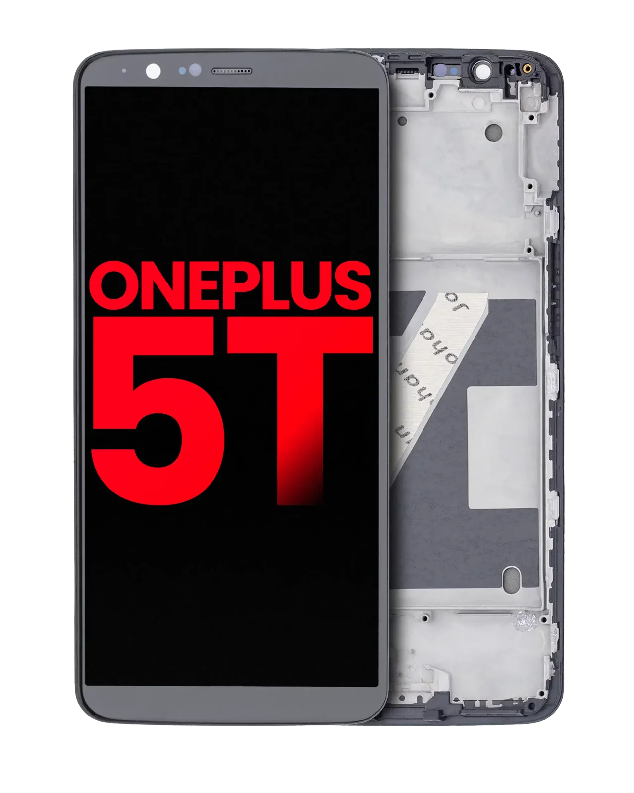 OLED Assembly With Frame For OnePlus 5T (Aftermarket Plus) (Black)