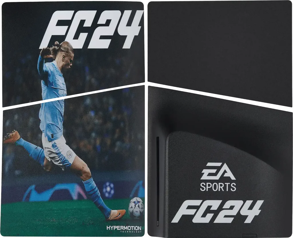 Faceplate Cover (Top & Bottom) For Sony PlayStation 5 Slim Disc Edition (EA Sport FC24 FIFA)