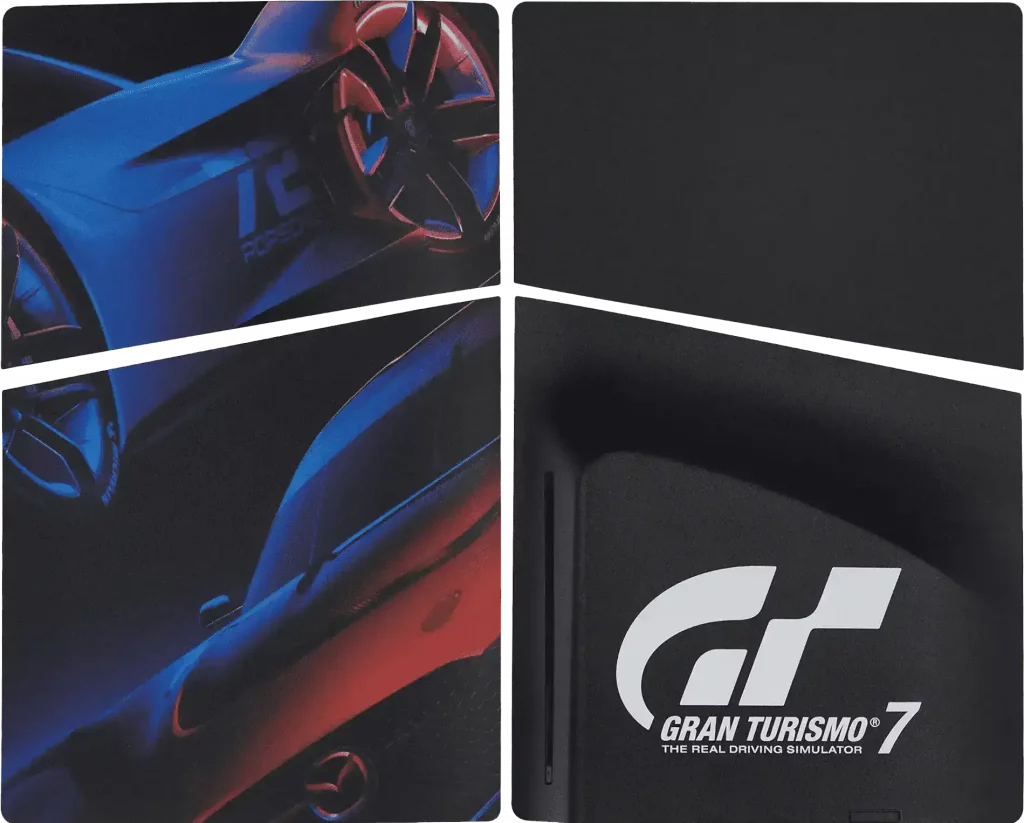 Faceplate Cover (Top & Bottom) For Sony PlayStation 5 Slim Disc Edition (Gran Turismo 7)