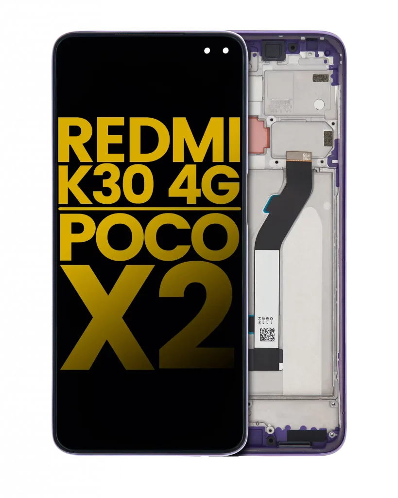 LCD Assembly With Frame For Xiaomi Redmi K30 4G / Poco X2 (Refurbished) (Purple)
