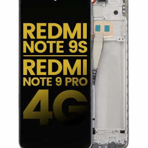 LCD Assembly With Frame For Xiaomi Redmi Note 9S / Redmi Note 9 Pro 4G (Refurbished) (Glacier White)