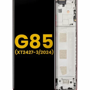 OLED Assembly With Frame For Motorola Moto G85 (XT2427-3 / 2024) (Refurbished) (Magenta)
