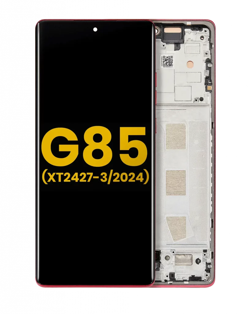 OLED Assembly With Frame For Motorola Moto G85 (XT2427-3 / 2024) (Refurbished) (Magenta)