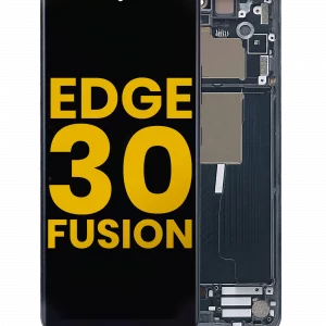 OLED Assembly With Frame For Motorola Moto Edge 30 Fusion (XT2243 / 2022) (Refurbished) (Cosmic Gray)