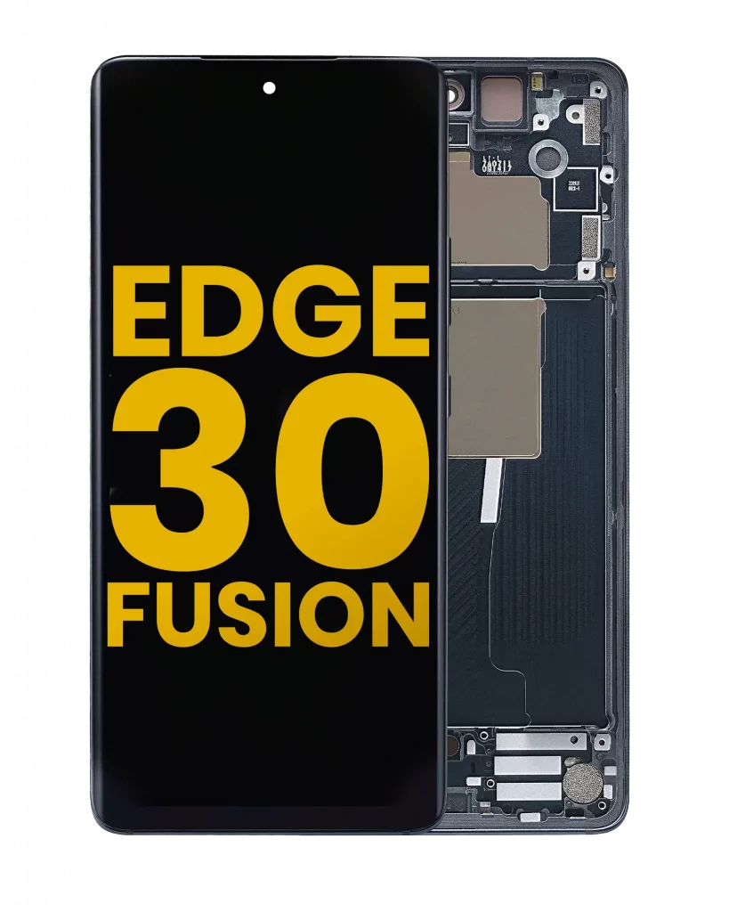 OLED Assembly With Frame For Motorola Moto Edge 30 Fusion (XT2243 / 2022) (Refurbished) (Cosmic Gray)