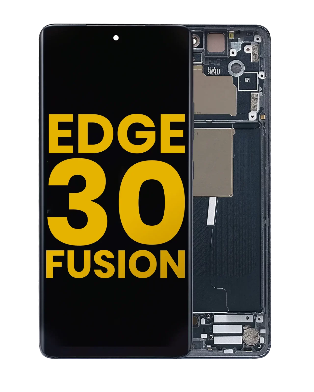 OLED Assembly With Frame For Motorola Moto Edge 30 Fusion (XT2243 / 2022) (Refurbished) (Cosmic Gray)