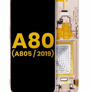 OLED Assembly With Frame For Samsung Galaxy A80 (A805 / 2019) (Angel Gold) (Refurbished)