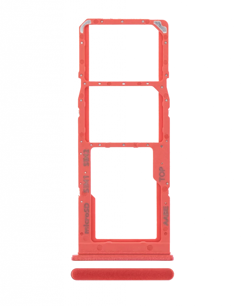 Dual Sim Card Tray For Samsung Galaxy A12 (A125 / 2020) (Red)