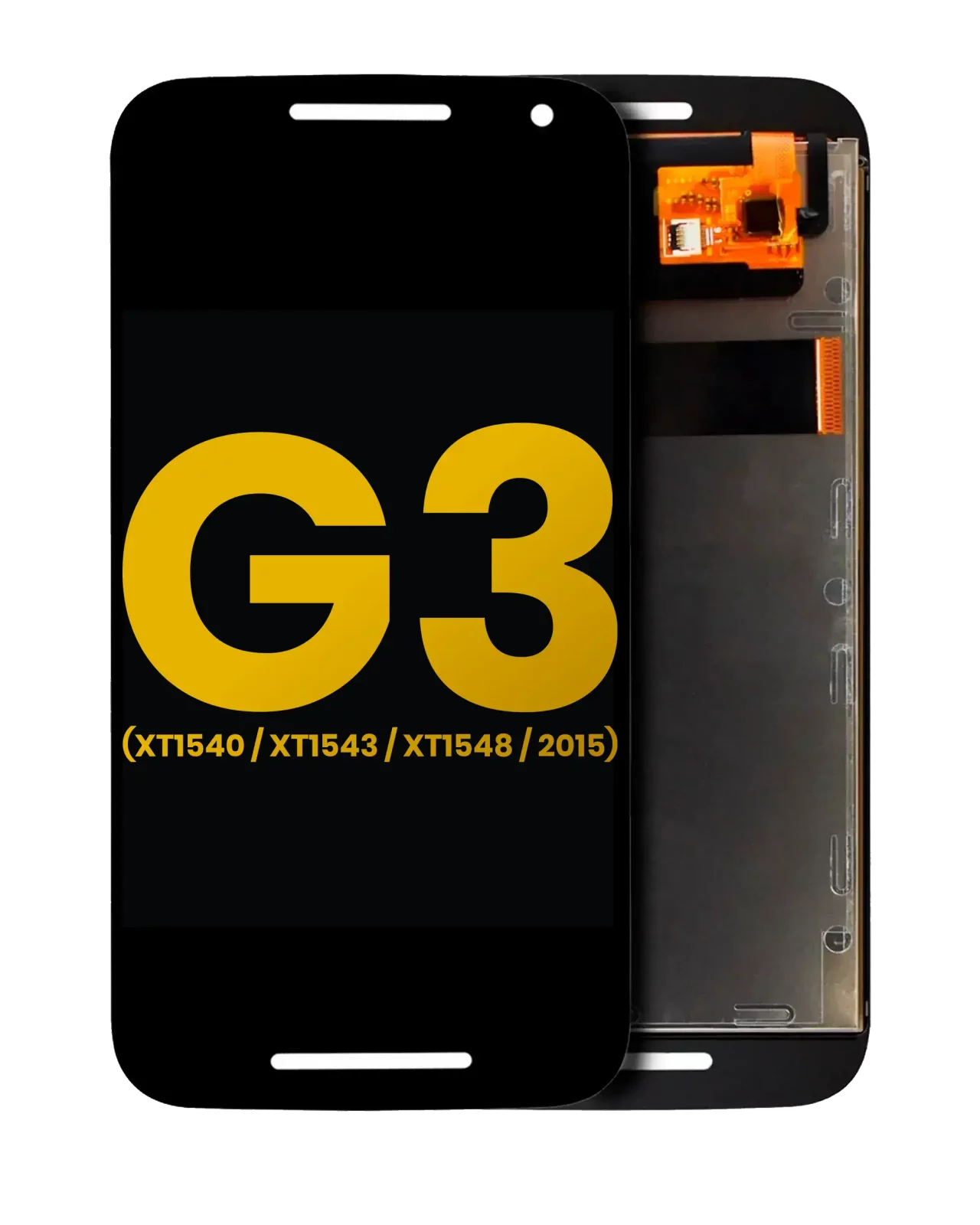LCD Assembly Without Frame For Motorola Moto G3 (XT1540 / XT1543 / XT1548 / 2015) (Refurbished) (Black)