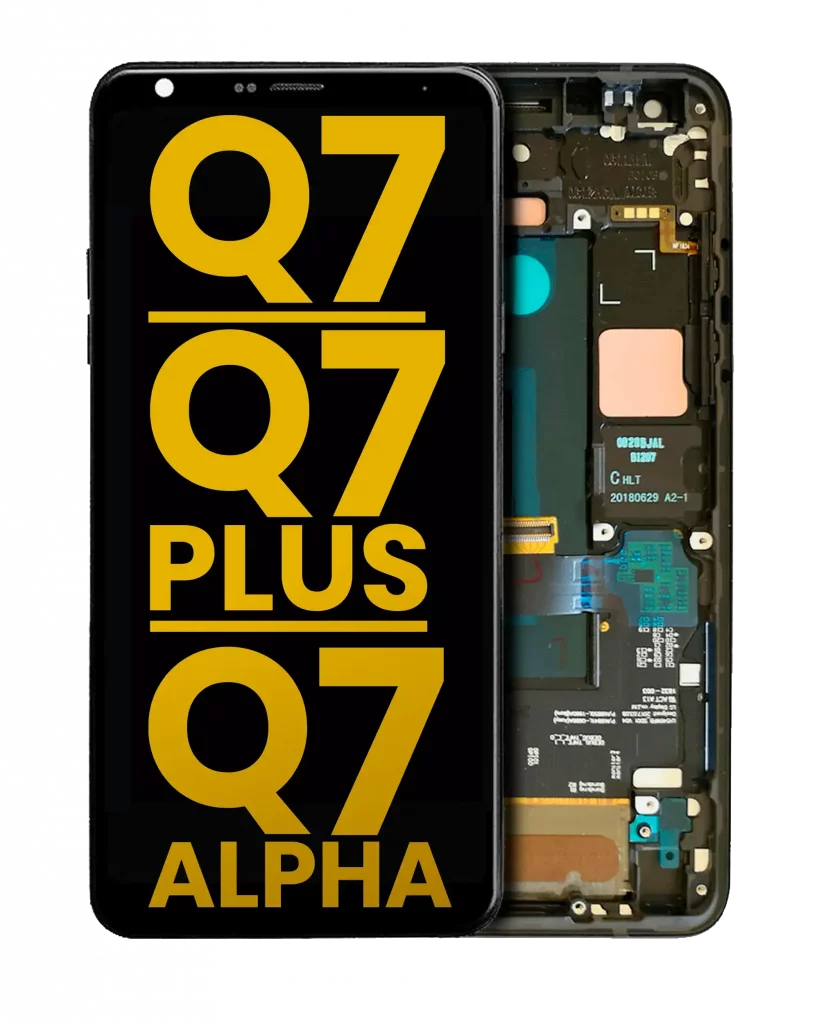 LCD Assembly With Frame For LG Q7 / Q7 Plus / Q7 Alpha (Refurbished) (Aurora Black)
