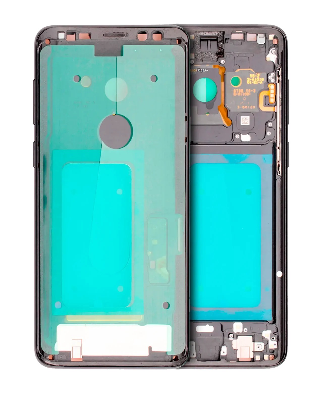 Mid-Frame Housing For Samsung Galaxy S9 Plus (With SmallParts) (Midnight Black Frame)