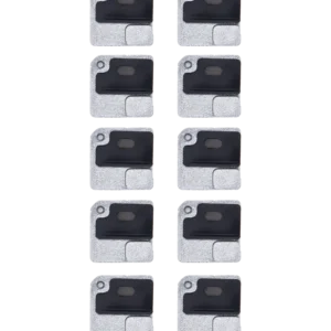 Flash Light / Power Flex Bracket With Microphone Mesh For iPhone 12 (White) (10 Pack)