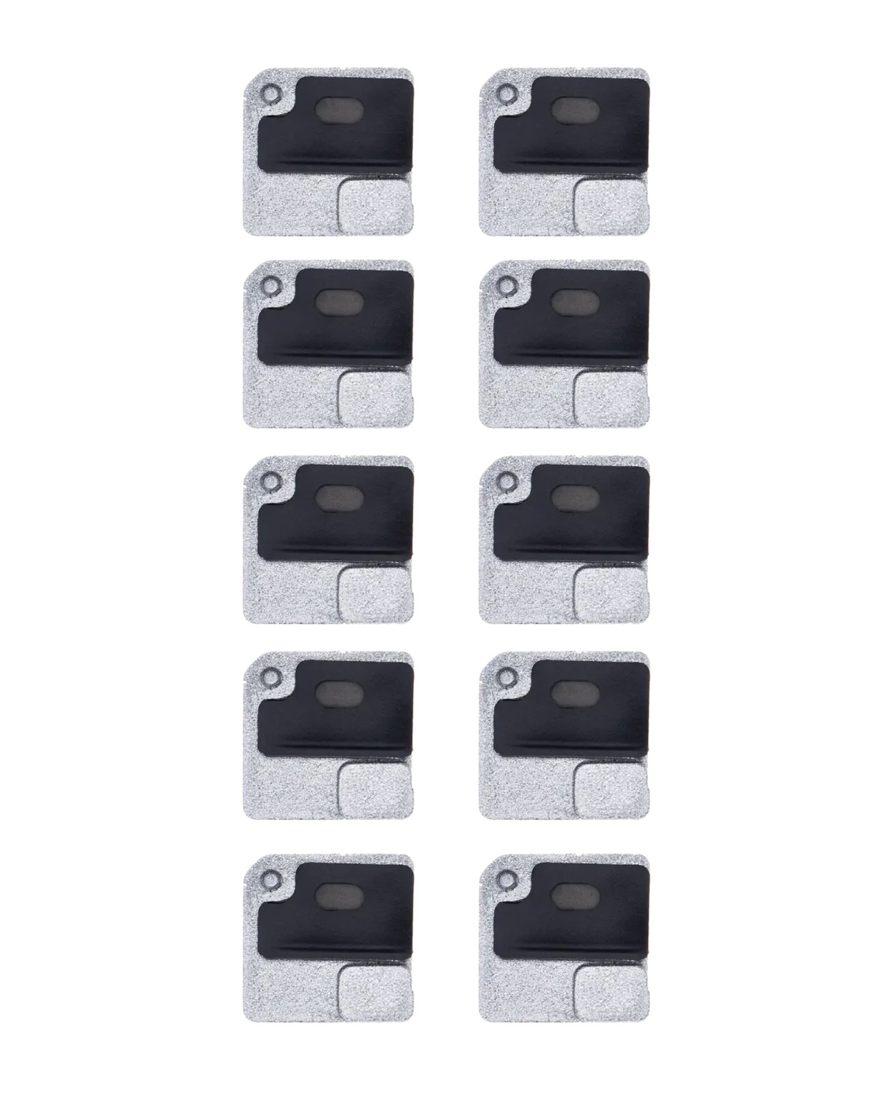 Flash Light / Power Flex Bracket With Microphone Mesh For iPhone 12 (White) (10 Pack)