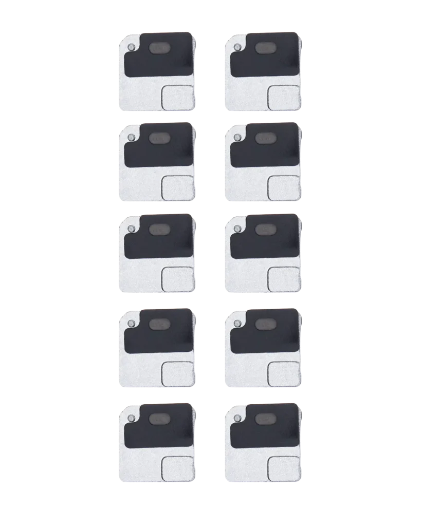 Flash Light / Power Flex Bracket With Microphone Mesh For iPhone 12 (Black) (10 Pack)