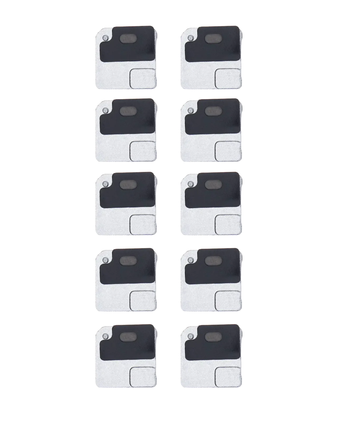 Flash Light / Power Flex Bracket With Microphone Mesh For iPhone 12 (Black) (10 Pack)