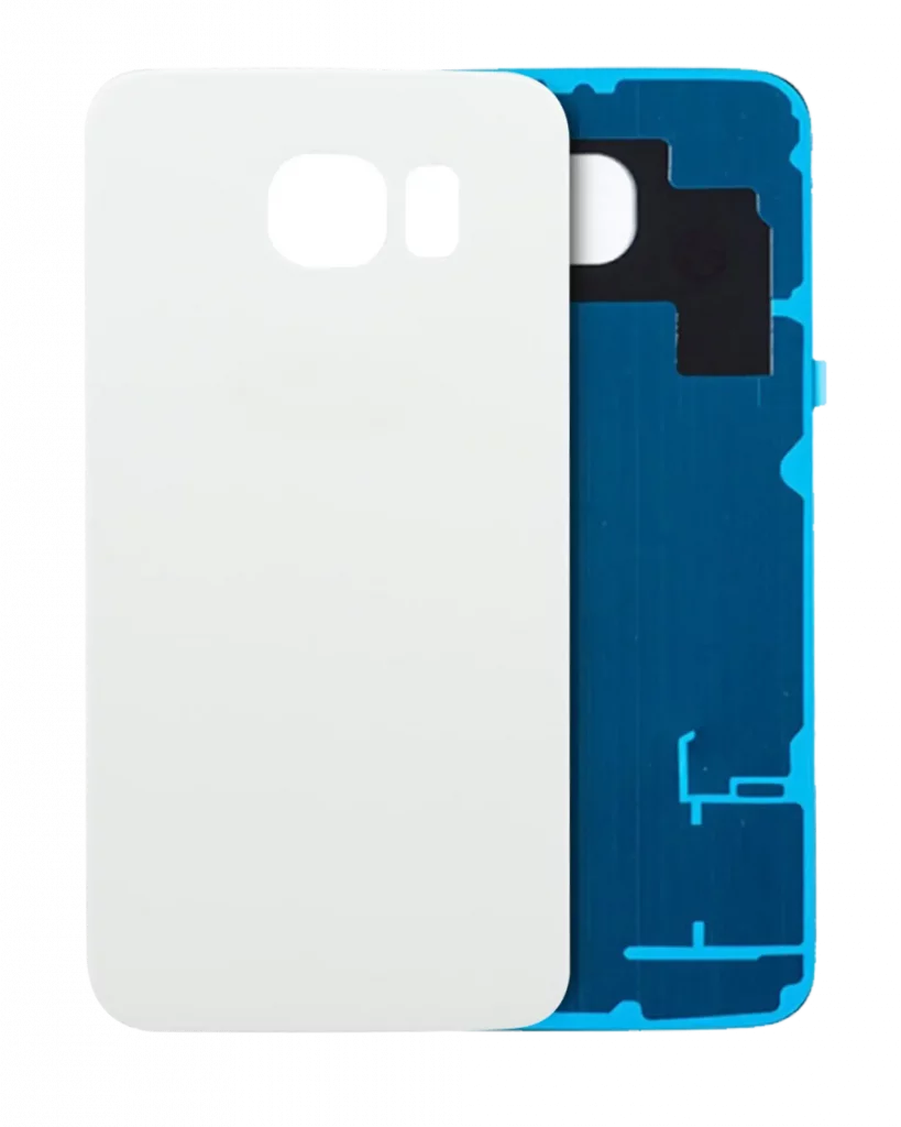 Back Cover Glass For Samsung Galaxy S6 (Service Pack) (White)