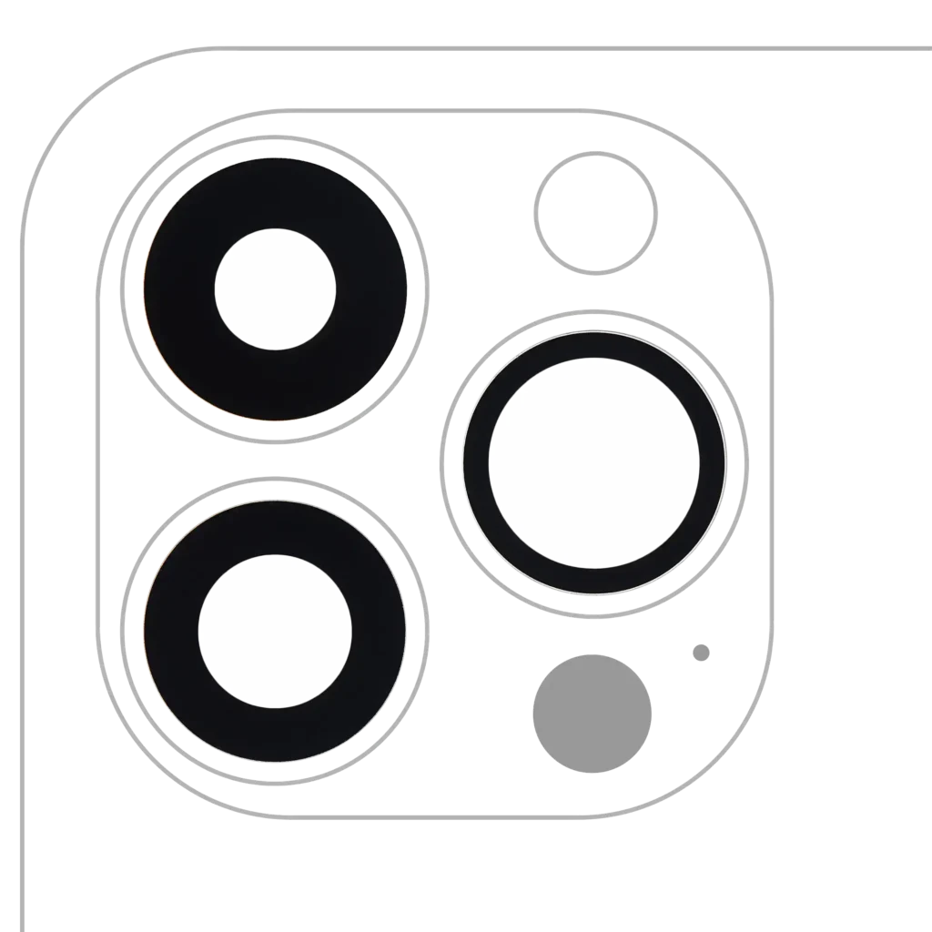 Back Camera Lens (Glass Only) With Adhesive For iPhone 15 Pro Max (3 Piece Set) (Real Sapphire) (Premium) (10 Pack)