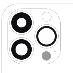 Back Camera Lens (Glass Only) With Adhesive For iPhone 15 Pro Max (3 Piece Set) (Premium) (10 Pack) (Real Sapphire)