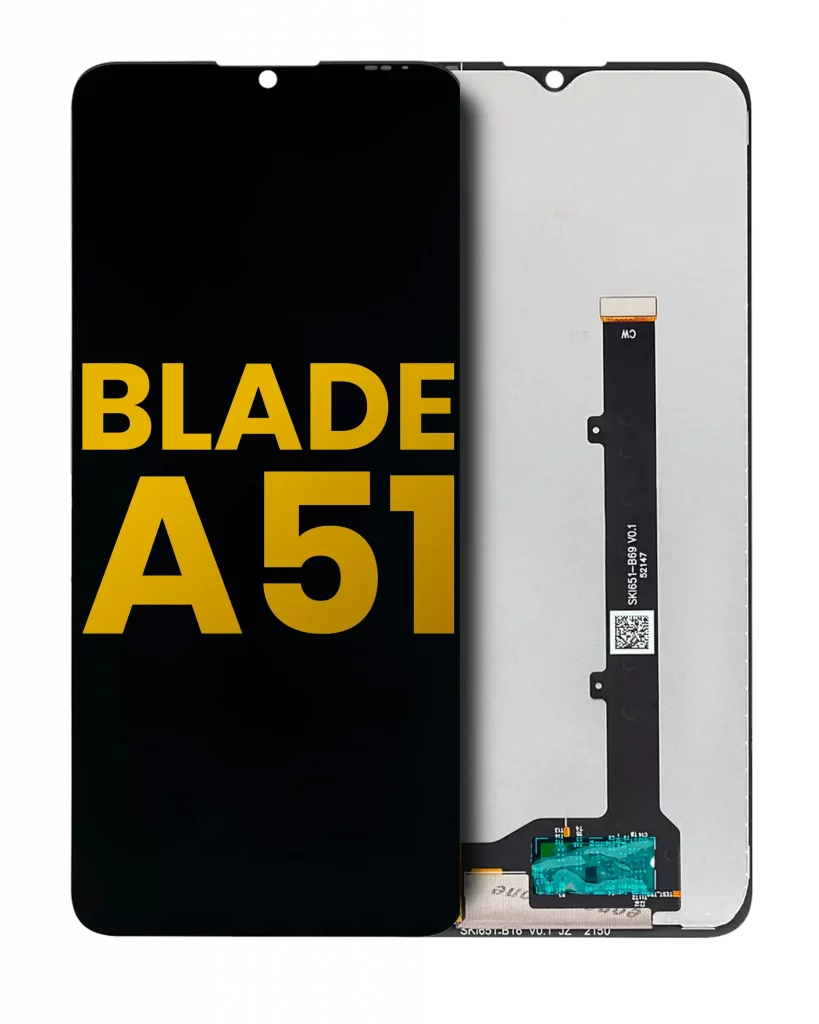 LCD Assembly Without Frame For ZTE Blade A51 (Refurbished) (Black)