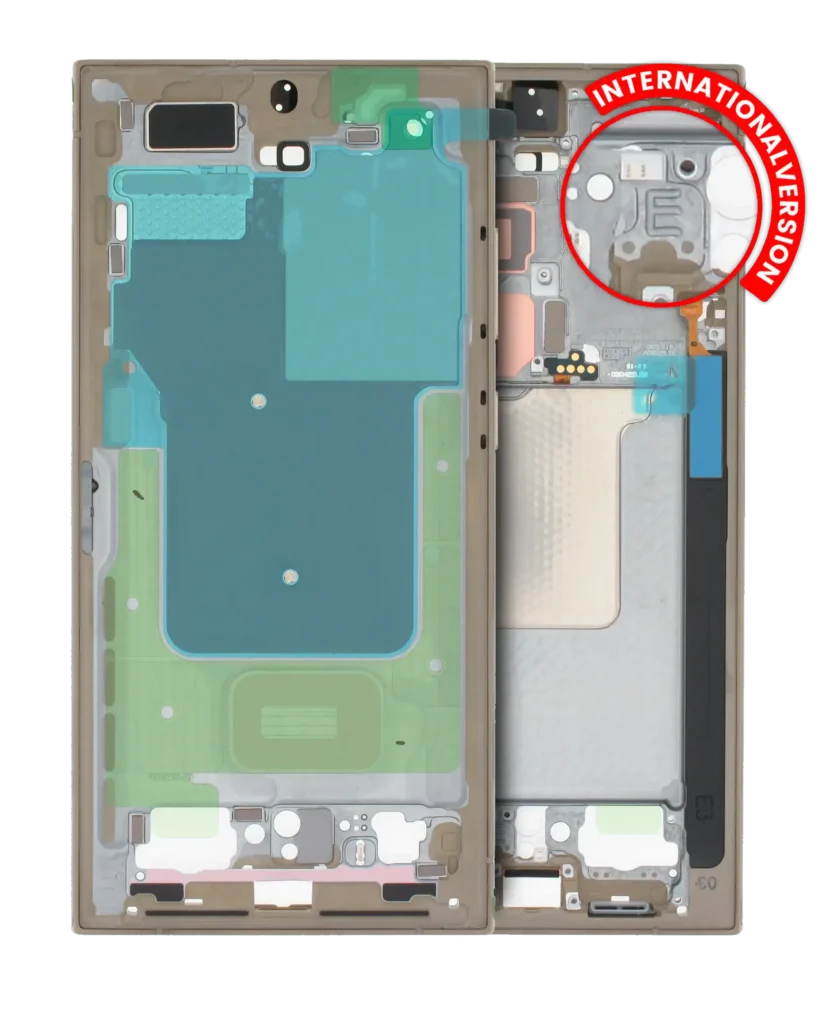 Mid-Frame Housing For Samsung Galaxy S24 Ultra 5G (International version) (Service Pack) (Titanium Yellow)