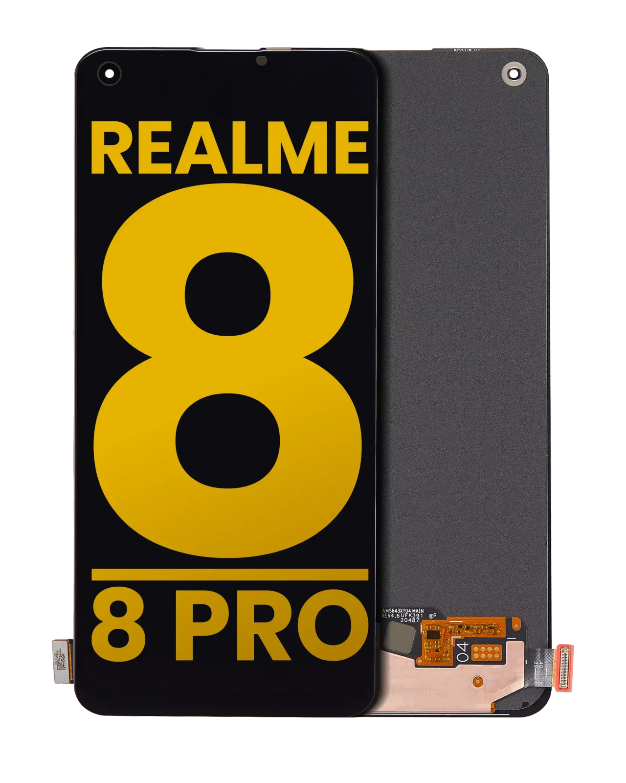 OLED Assembly Without Frame For Realme 8 / 8 Pro (Refurbished) (All Colors)