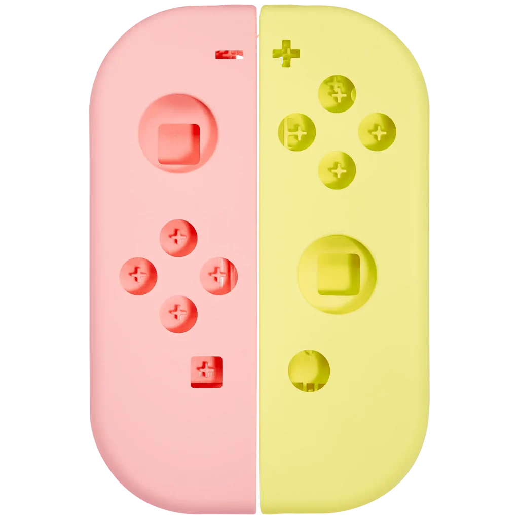 Housing Shell For Nintendo Switch Joy Con Controller (Pink / Yellow)