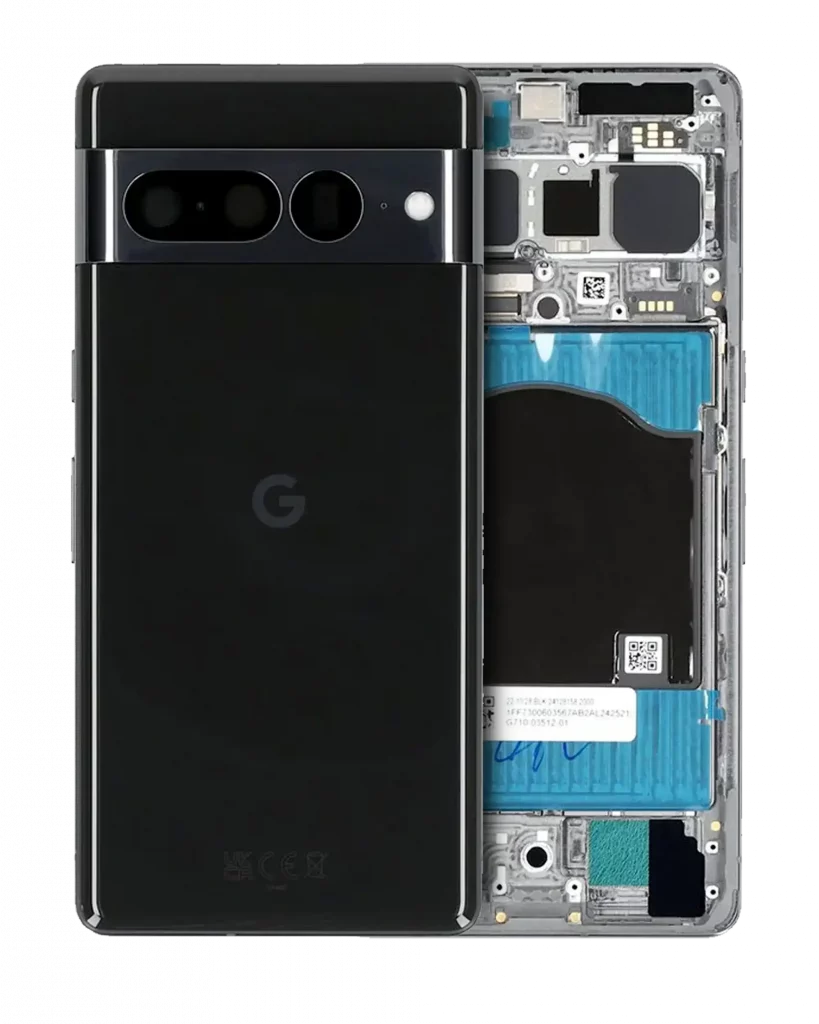 Back Housing For Google Pixel 7 Pro (Genuine OEM) (Obsidian)