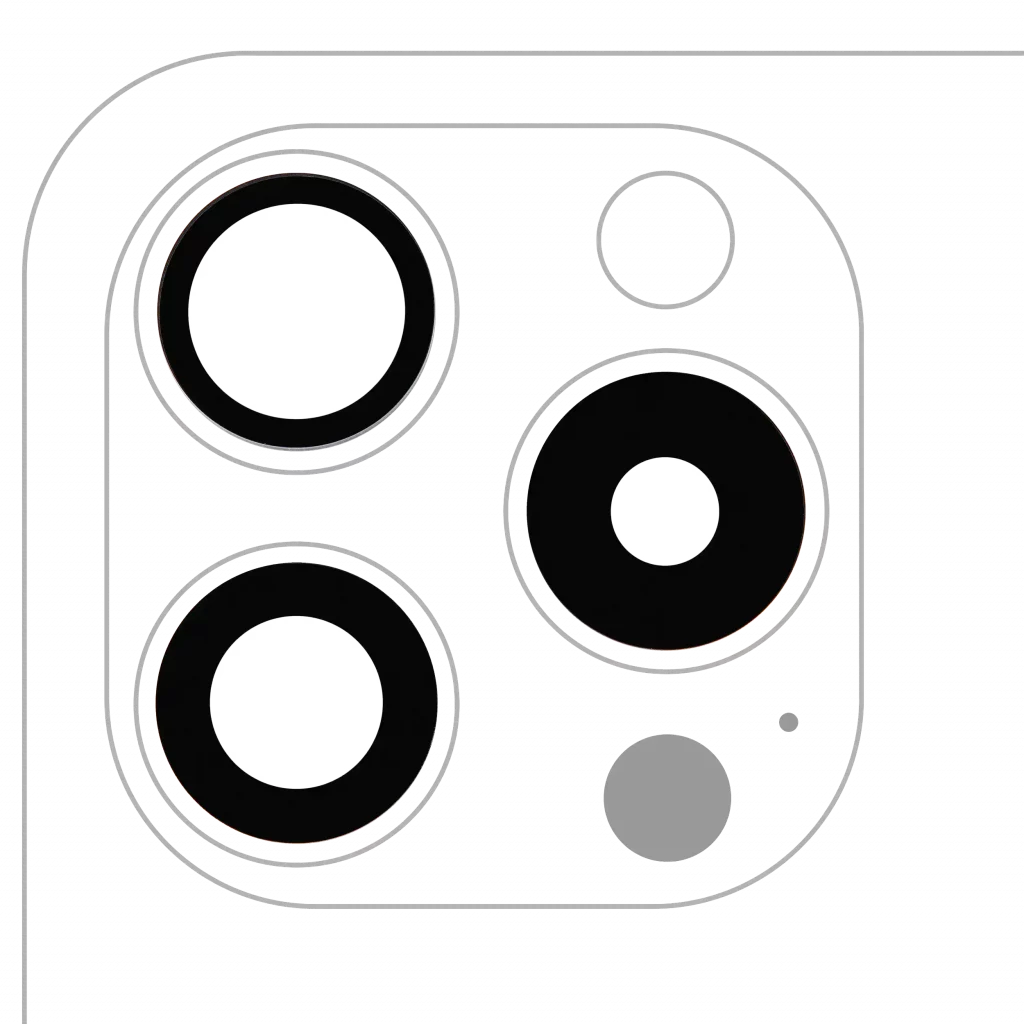 Back Camera Lens (Glass Only) With Adhesive For iPhone 15 Pro (3 Piece Set) (Real Sapphire) (Premium) (10 Pack)