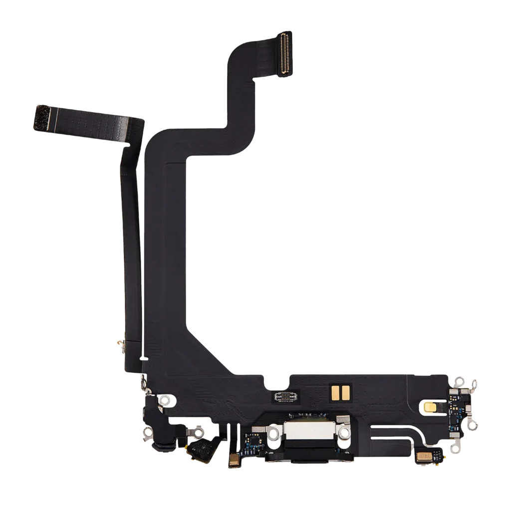 Charging Port Flex Cable For iPhone 14 Pro Max (Used OEM Pull) (Space Black)