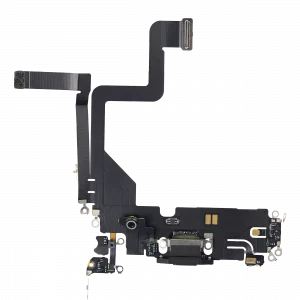 Charging Port Flex Cable For iPhone 14 Pro (Premium) (Space Black)