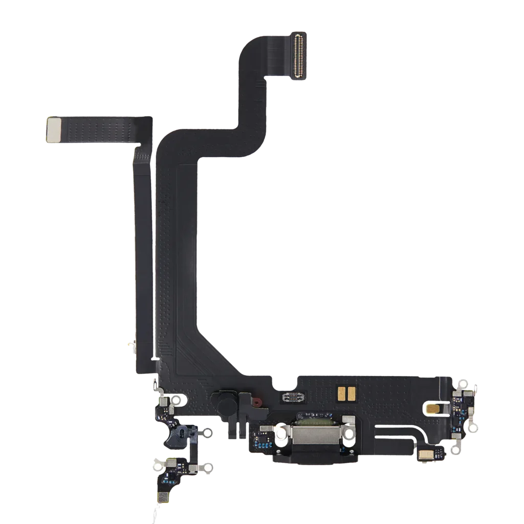 Charging Port Flex Cable For iPhone 14 Pro Max (Premium) (Space Black)