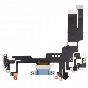 Charging Port Flex Cable For iPhone 14 (Aftermarket Plus) (Blue)