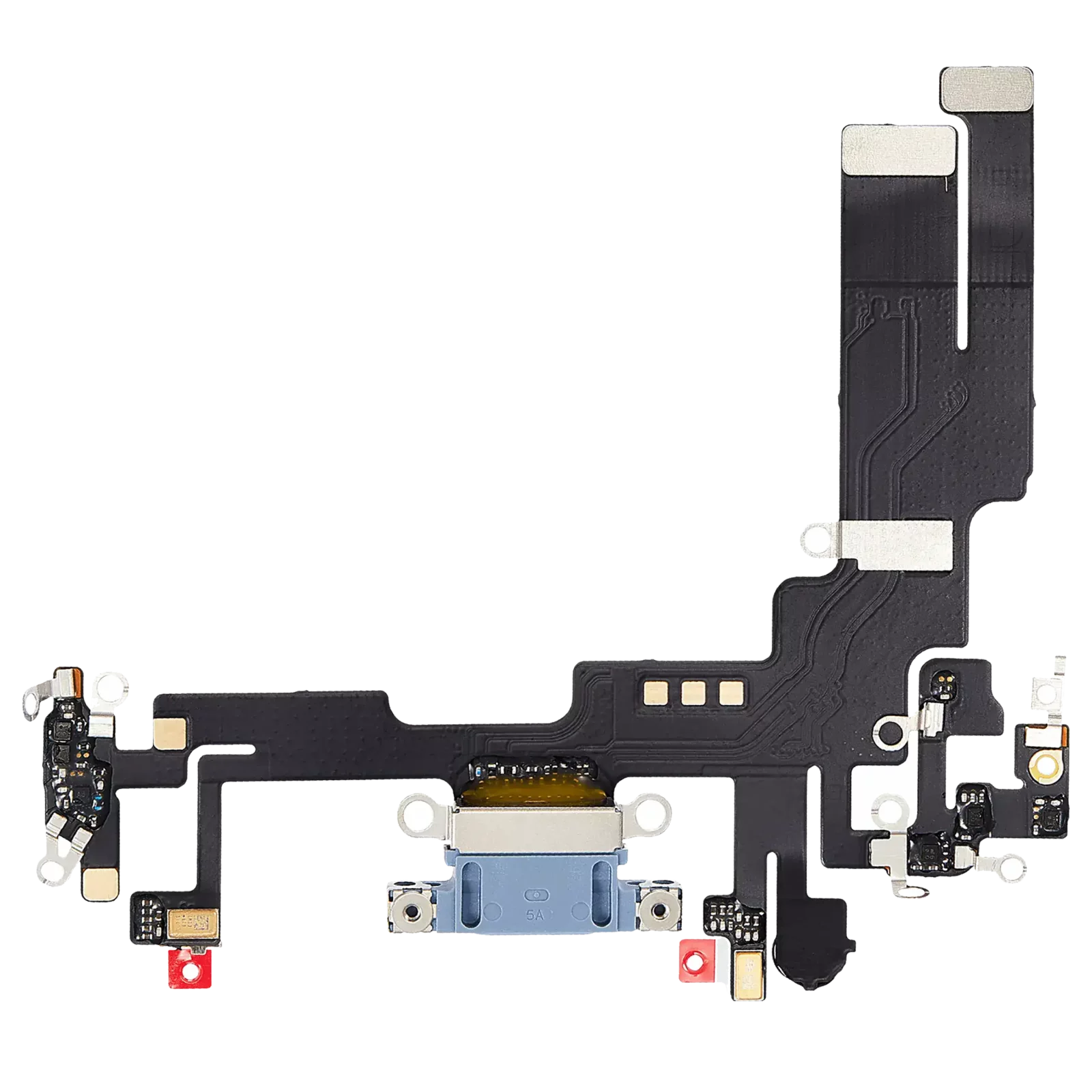 Charging Port Flex Cable For iPhone 14 (Aftermarket Plus) (Blue)
